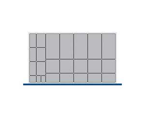 Bott Cubio drawer cabinet plastic box kit A 1050x650x75mmH Bott Drawer Cabinets 1050 x 650 installed in your Engineering Department 43020476 